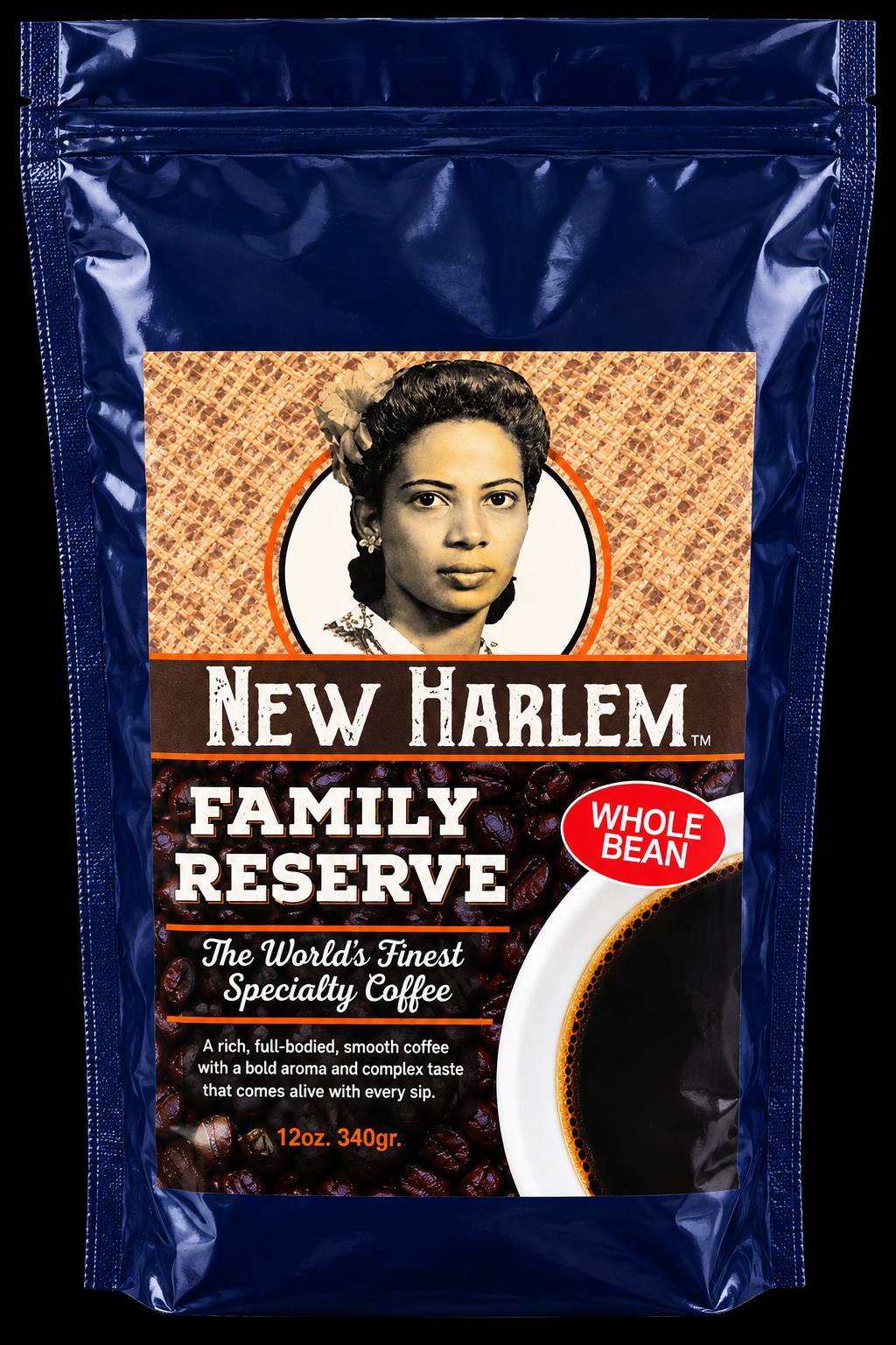 New Harlem Family Reserve coffee bag