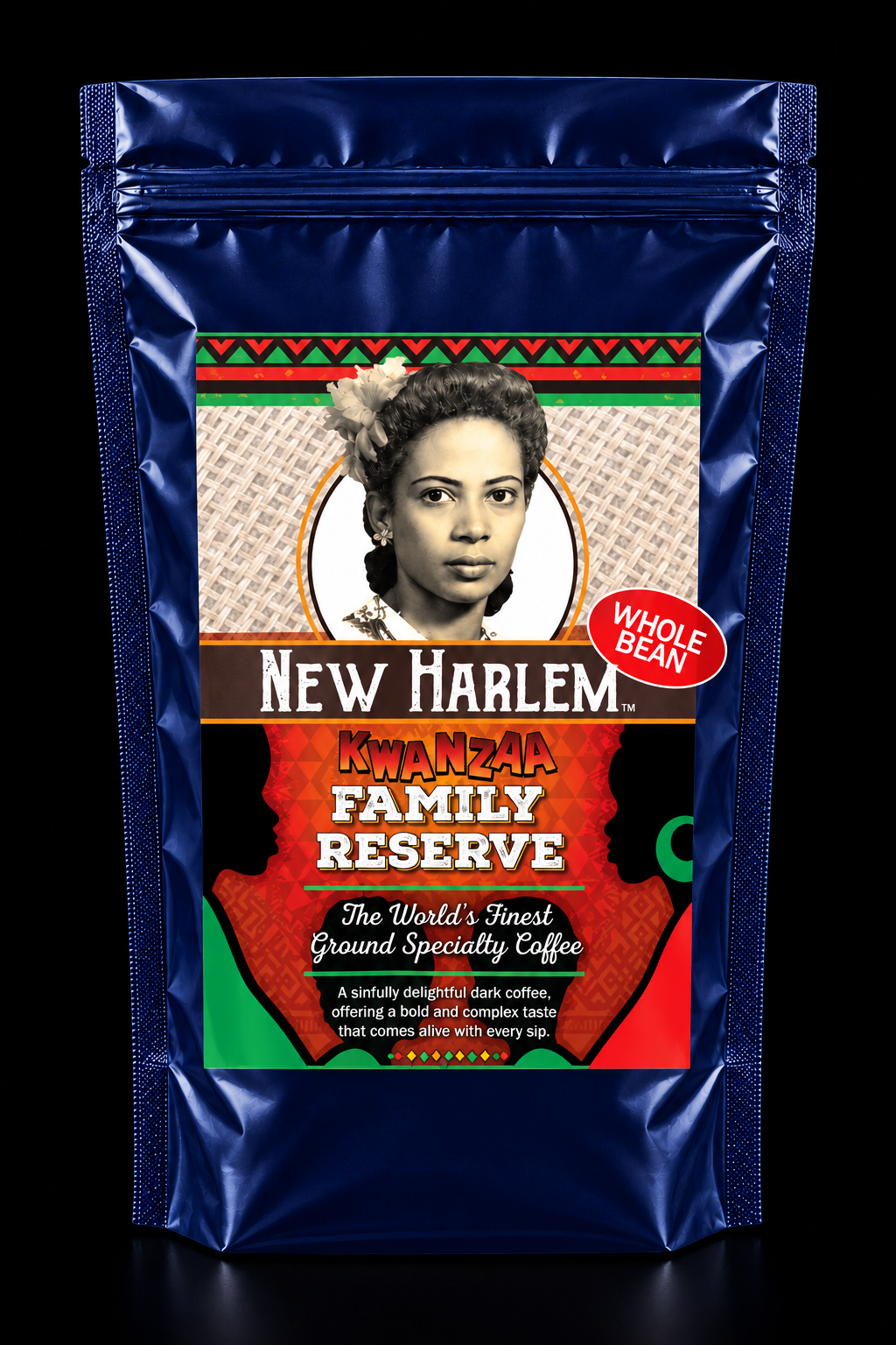 New Harlem Family Reserve coffee pouch